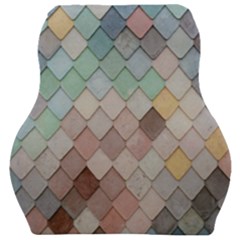 Tiles-shapes Car Seat Velour Cushion  by nate14shop