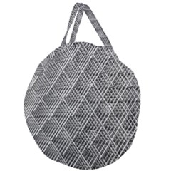 Grid Wire Mesh Stainless Rods Metal Giant Round Zipper Tote