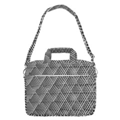 Grid Wire Mesh Stainless Rods Metal Macbook Pro Shoulder Laptop Bag (large) by artworkshop