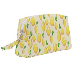 Lemon Wristlet Pouch Bag (large) by artworkshop