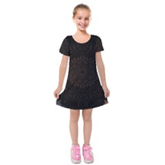 Abstract 002 Kids  Short Sleeve Velvet Dress by nate14shop