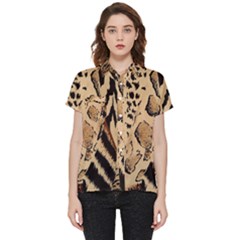 Animal-pattern-design-print-texture Short Sleeve Pocket Shirt by nate14shop