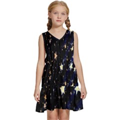 Christmas Kids  Sleeveless Tiered Mini Dress