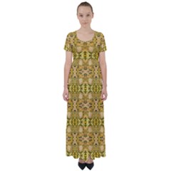 Cloth 001 High Waist Short Sleeve Maxi Dress by nate14shop