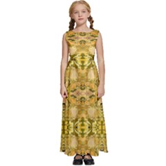 Cloth 001 Kids  Satin Sleeveless Maxi Dress by nate14shop