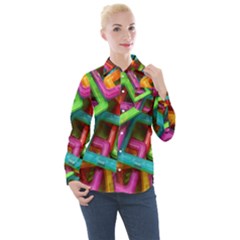 Construction-set Women s Long Sleeve Pocket Shirt