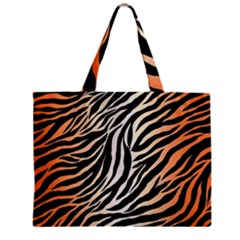 Cuts  Catton Tiger Zipper Mini Tote Bag by nate14shop