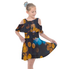 Desktop Kids  Shoulder Cutout Chiffon Dress by nate14shop