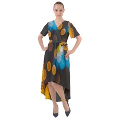 Desktop Front Wrap High Low Dress by nate14shop