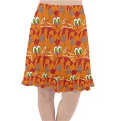 Animals Pet Cats Fishtail Chiffon Skirt