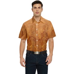 Annual Rings Tree Wood Men s Short Sleeve Pocket Shirt  by artworkshop