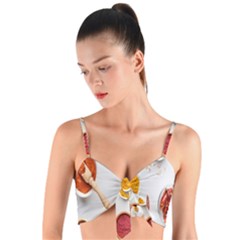 Masala Spices Food Woven Tie Front Bralet