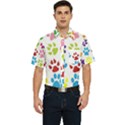 Paw Print Men s Short Sleeve Pocket Shirt  View1