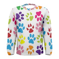 Paw Print Men s Long Sleeve Tee by artworkshop