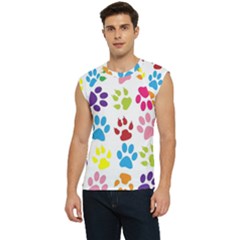 Paw Print Men s Raglan Cap Sleeve Tee by artworkshop