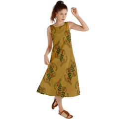 Flowers-001 Summer Maxi Dress