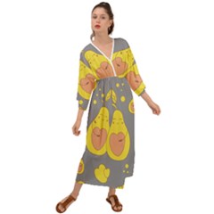Avocado-yellow Grecian Style  Maxi Dress by nate14shop