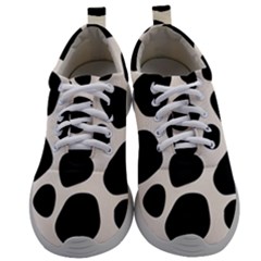 Leoperd-white-black Background Mens Athletic Shoes by nate14shop