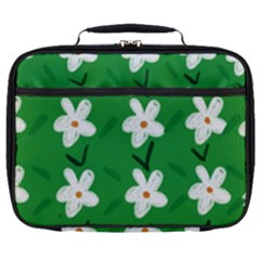 Flowers-green-white Full Print Lunch Bag by nate14shop