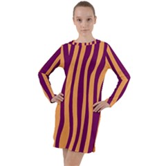 Images Ffiio,tiger Long Sleeve Hoodie Dress