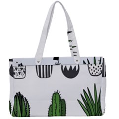 Succulents Canvas Work Bag by nate14shop