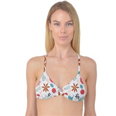 Nature Flora Reversible Tri Bikini Top by artworkshop