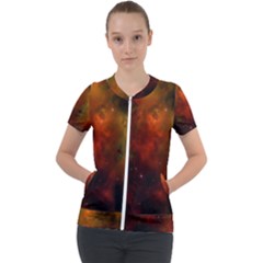 Space Science Short Sleeve Zip Up Jacket by artworkshop