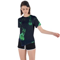 Jellyfish Asymmetrical Short Sleeve Sports Tee