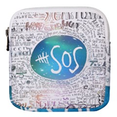 5 Seconds Of Summer Collage Quotes Mini Square Pouch