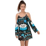 The Fault In Our Stars Collage Kimono Sleeves Boho Dress