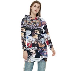 5 Second Summer Collage Women s Long Oversized Pullover Hoodie by nate14shop