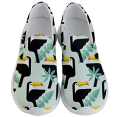 Seamless-tropical-pattern-with-birds Men s Lightweight Slip Ons by Jancukart