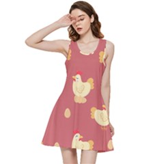 Cute-chicken-eggs-seamless-pattern Inside Out Racerback Dress by Jancukart