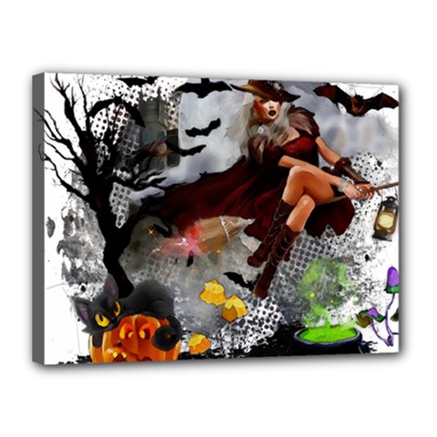 Halloween Canvas 16  X 12  (stretched) by Jancukart