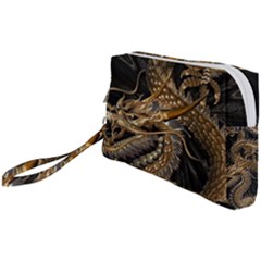 Fantasy Dragon Pentagram Wristlet Pouch Bag (small) by Jancukart