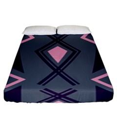 Abstract Pattern Geometric Backgrounds  Fitted Sheet (king Size) by Eskimos