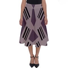 Abstract Pattern Geometric Backgrounds   Perfect Length Midi Skirt by Eskimos