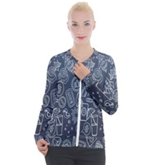 Internet Planet Drinks Casual Zip Up Jacket by artworkshop