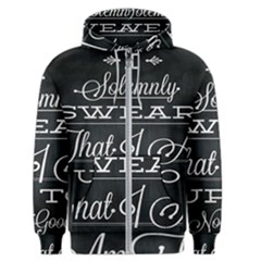 I Solemnly Swear Harry Potter Men s Zipper Hoodie by nate14shop