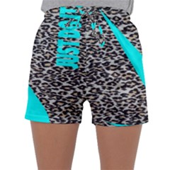 Just Do It Leopard Silver Sleepwear Shorts