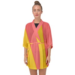 Background-a 014 Half Sleeve Chiffon Kimono by nate14shop