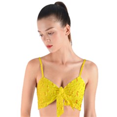 Beer-003 Woven Tie Front Bralet