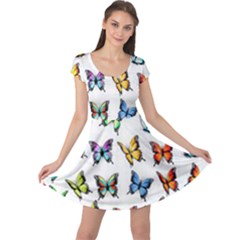 Big Collection Off Colorful Butterfiles Cap Sleeve Dress by nate14shop