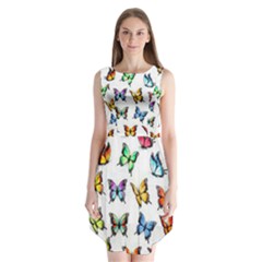 Big Collection Off Colorful Butterfiles Sleeveless Chiffon Dress   by nate14shop