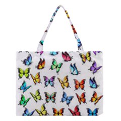 Big Collection Off Colorful Butterfiles Medium Tote Bag by nate14shop