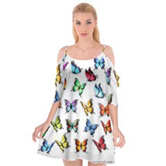 Big Collection Off Colorful Butterfiles Cutout Spaghetti Strap Chiffon Dress by nate14shop