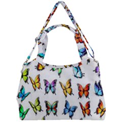 Big Collection Off Colorful Butterfiles Double Compartment Shoulder Bag by nate14shop