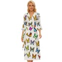 Big Collection Off Colorful Butterfiles Midsummer Wrap Dress View1