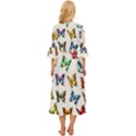 Big Collection Off Colorful Butterfiles Midsummer Wrap Dress View4