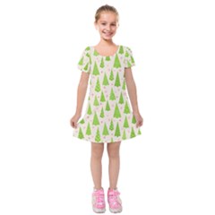 Christmas-a 002 Kids  Short Sleeve Velvet Dress by nate14shop